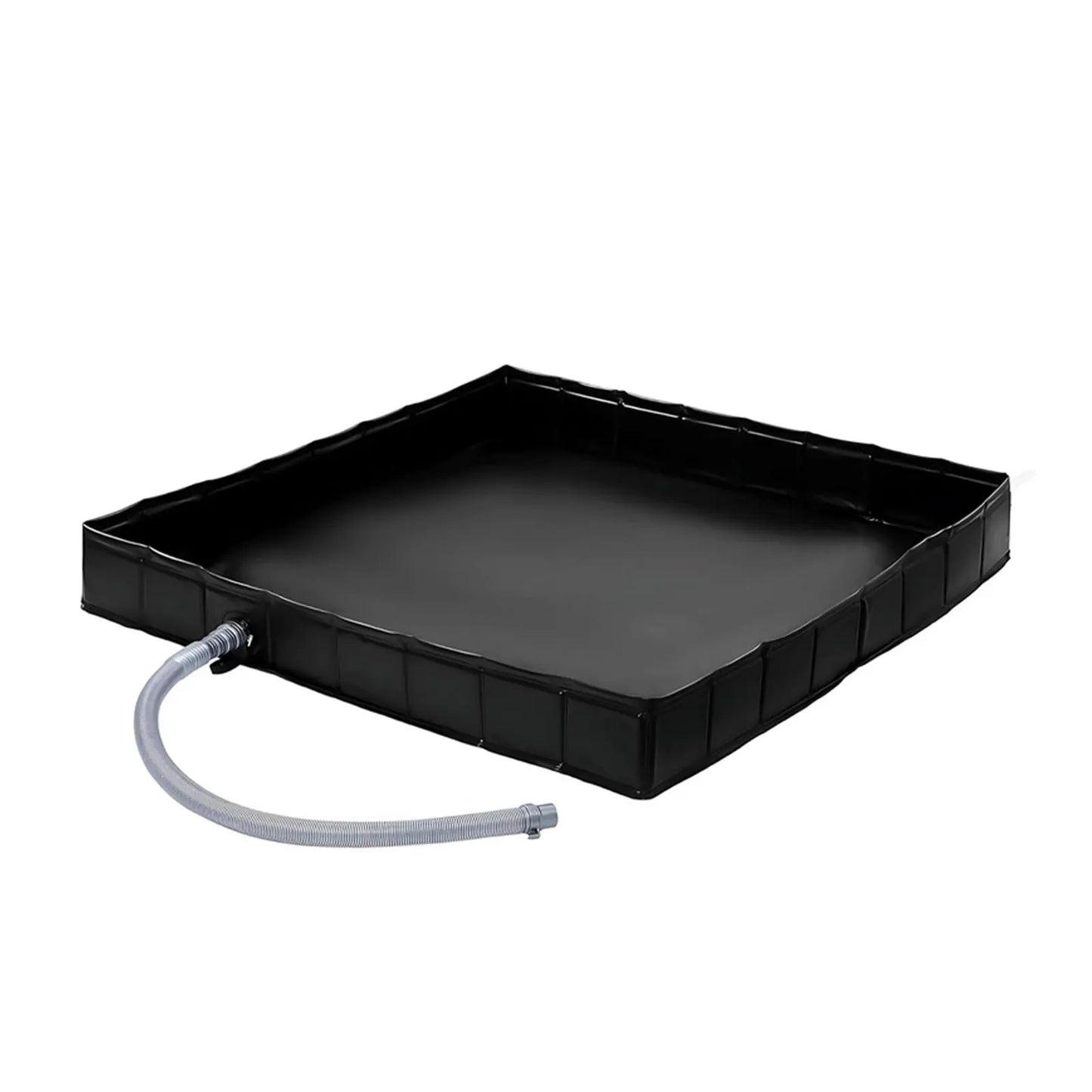 Folding Shower Tent Base 104x104x13cm Portable Shower Tray with Drain Use with Portable Shower Canopy Base for Indoor Outdoor