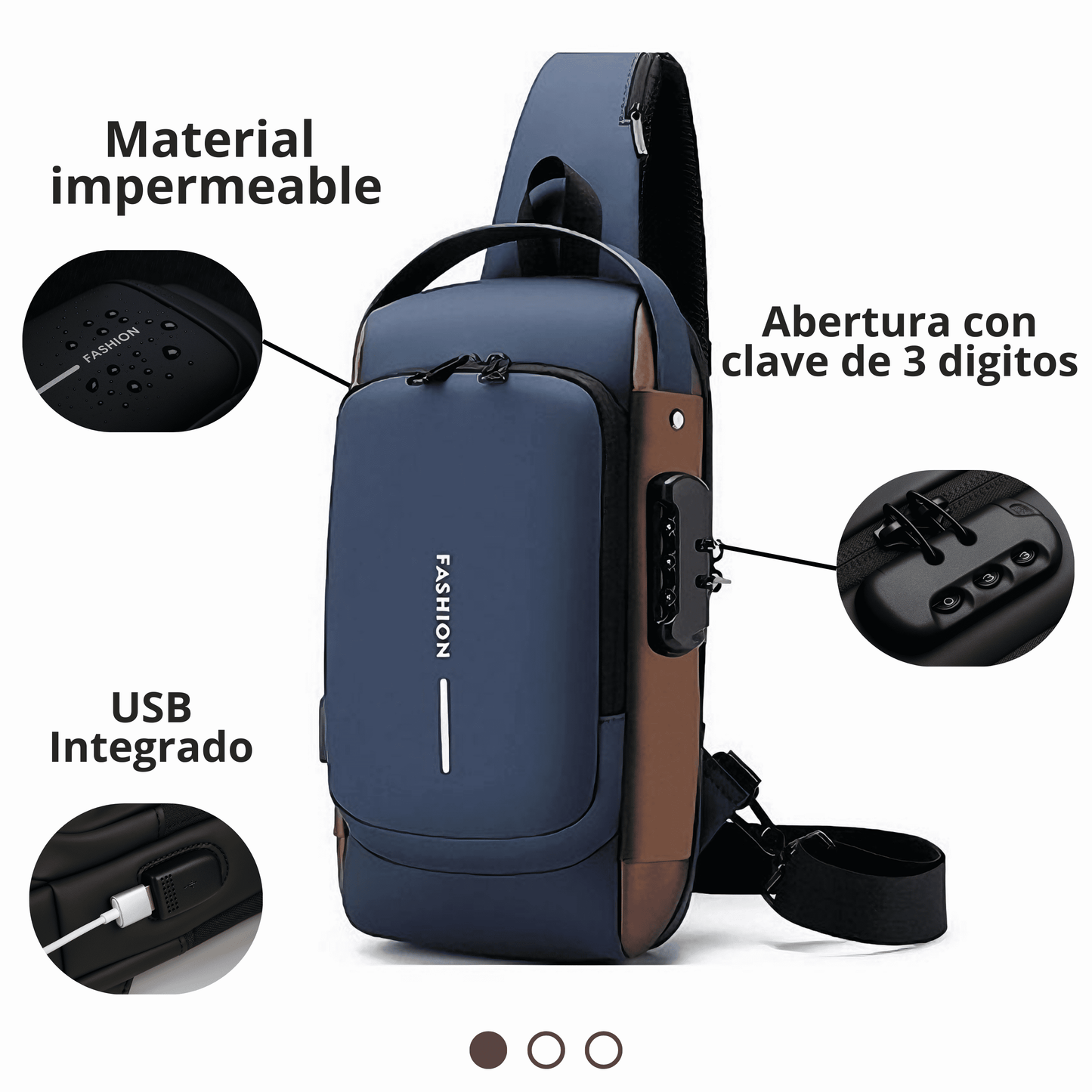 SecureBag | Mochila Anti Robos, Impermeable y con USB