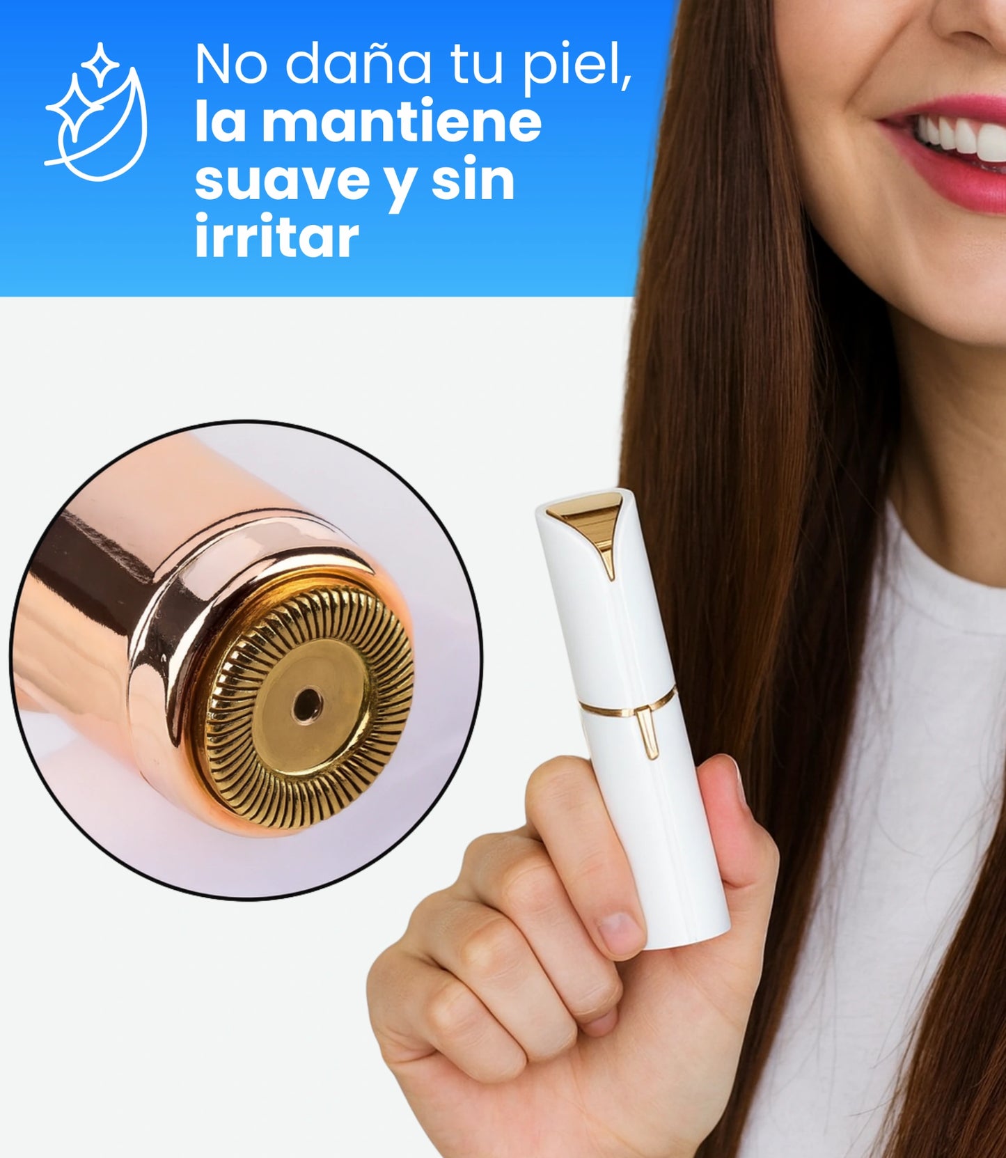 Depilador Facial Lisse Pro | Depilador de Bolsillo Recargable y Lavable