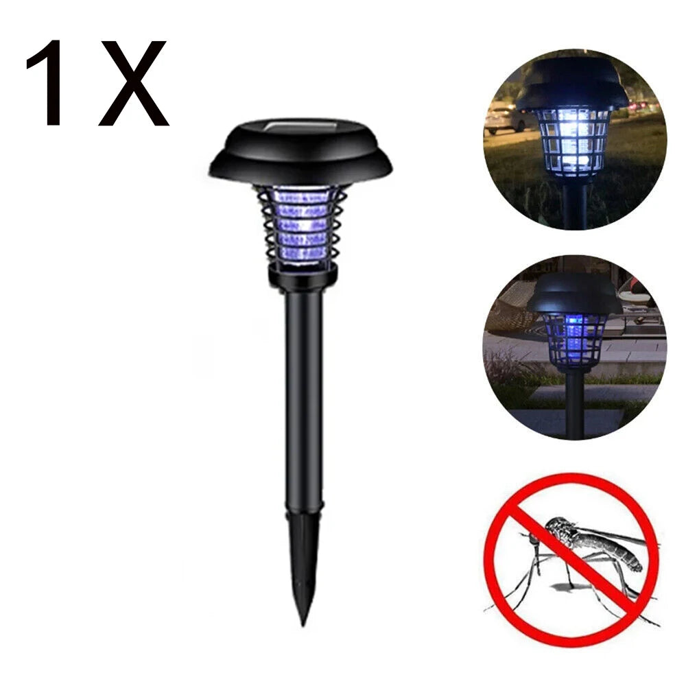 Solar Mosquito Killer Lamp Waterproof Outdoor Villa Garden Fly Trap Outdoor Courtyard Mosquito Attractor Electric Insect Killer