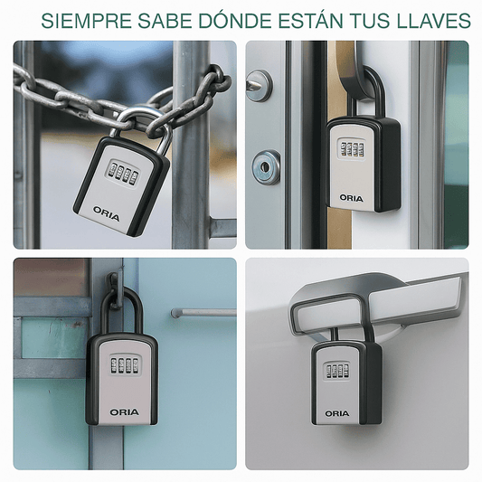 Caja de seguridad para llaves con contraseña para exteriores