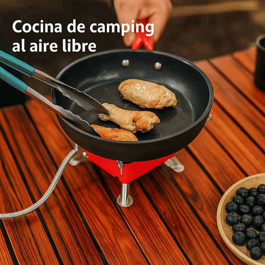 Hornalla Portable con Conexión a Gas