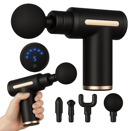 Pistola de masaje vibratoria portatil