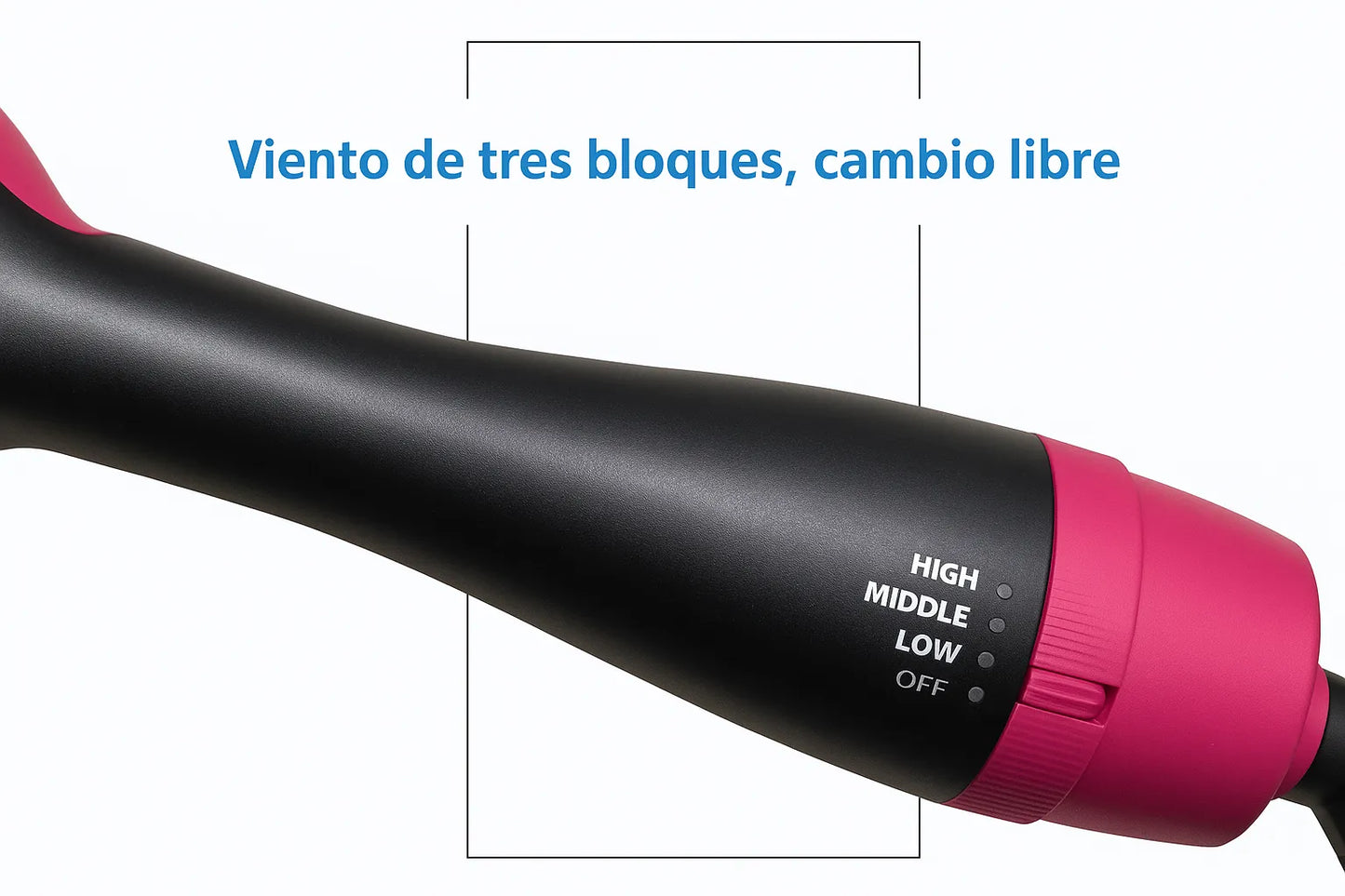 Cepillo Multiusos 3 en 1. Seca, alisa y peina en un solo paso, eliminando el frizz en pocos minutos