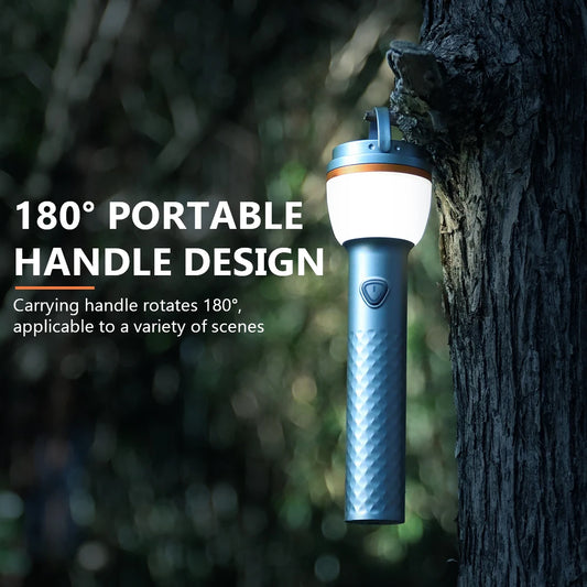 SKYRAY SL12 Rechargeable Magnetic Flashlight with Handle - High-Power Outdoor Camping Light for Hiking, and Emergency Supplies