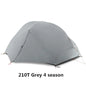 FLAME'S CREED 2 People Backpacking Tent Outdoor Camping 4 Season Winter 15D Tent Double Layer Waterproof Hiking Survival