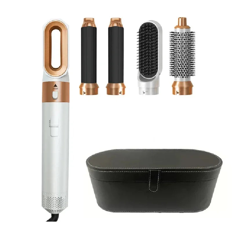 5 in 1 Hair Curler Hot Comb Set Professional Curling Iron Hair Straightener Styling Tool  Airwrap Hair Dryer Household