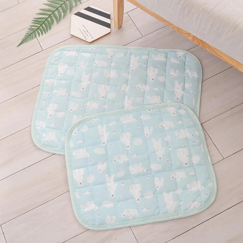 Summer Pet Ice Silk Mat Cat Dog Cooling Pad Mattress Sleeping Pad Washable Sofa Breathable Pet Dog Bed Pet Supplies