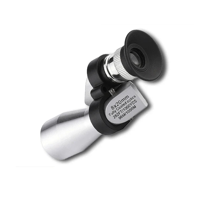 8x20 HD Monocular Telescope - Waterproof & Compact Focus, BAK4 Prism for Hunting/Camping/Birdwatching (Portable Zoom)