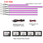 22in1 Symphony Car Ambient Light RGB 213 Color Universal Car Interior led strip acrylic Backlight Guide Symphony Atmosphere lamp