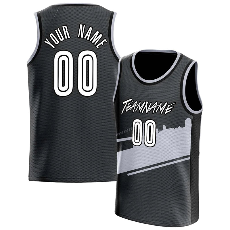 Fashion Black Basketball Tank Tops Summer Trend Custom Name Team Name Men Women Sports Vest Casual Oversized Team Uniforms Tops