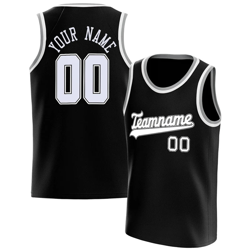 Fashion Black Basketball Tank Tops Summer Trend Custom Name Team Name Men Women Sports Vest Casual Oversized Team Uniforms Tops