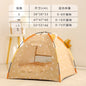 Pet Tent Bed Removable Cat Sofa Basket Canvas Semi-enclosed Cat House Dog Cave Hut Cat Sleeping Bed for Room Decor Pet Supplies