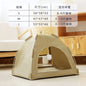 Pet Tent Bed Removable Cat Sofa Basket Canvas Semi-enclosed Cat House Dog Cave Hut Cat Sleeping Bed for Room Decor Pet Supplies