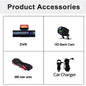 3 Channel Car DVR UHD 4K 3-Lens Inside Vehicle Dash Cam Three Way Camera DVRs Recorder Video Registrator GPS Dashcam Camcorder