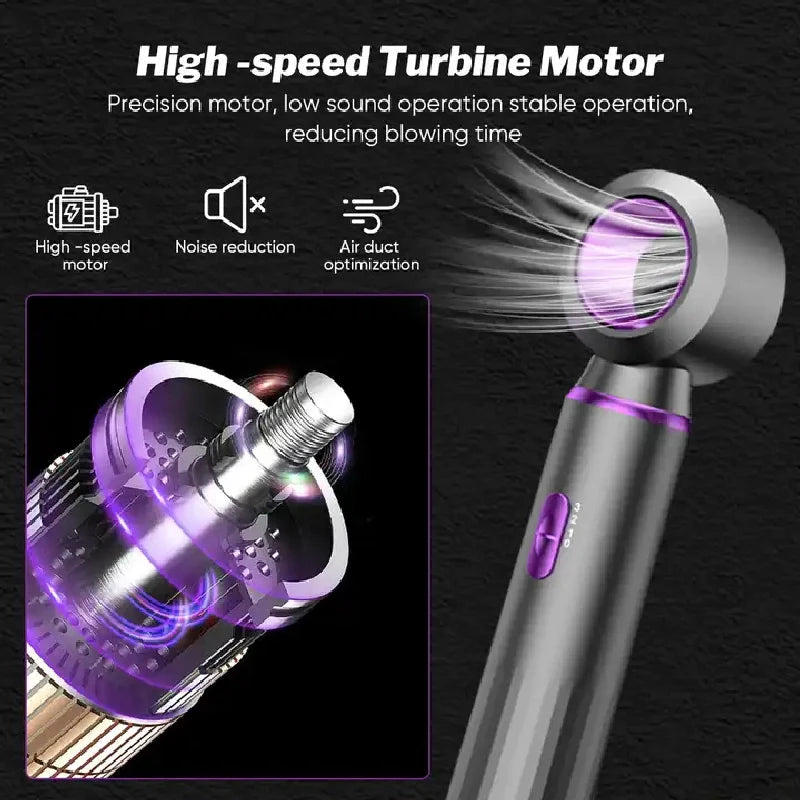 5 In 1 Hair Dryer Electric Hot Air Brush Multifunctional Hair Straightener Curler Blow  Dryer Styling Set