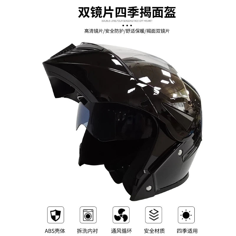 Racing Helmet Full Face Motorcycle Capacete Modular Helmets Casco Moto DOT Certified Safety Modular Flip Helm Helmet Outdoor