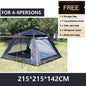Goture 6-7Person Waterproof Automatic Tent 240*240*150cm Double Layer Camping Tent Outdoor Dome Camping Family Tent Couple Tents
