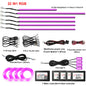 22in1 Symphony Car Ambient Light RGB 213 Color Universal Car Interior led strip acrylic Backlight Guide Symphony Atmosphere lamp
