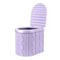 Camping Folding Toilet with Lid Great Load Bearing Travel Toilet Wide Seat Adult Car Potty with Storage Bag And Trash Bags