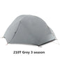 FLAME'S CREED 2 People Backpacking Tent Outdoor Camping 4 Season Winter 15D Tent Double Layer Waterproof Hiking Survival