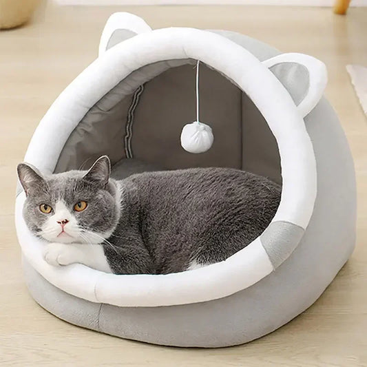 Super Cat Bed Warm Pet House Kitten Cave Cushion Cat House Warm Sleeping Dog Basket Tent Small Dog Mat Supplies Bed For Cats