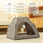 Pet Tent Bed Removable Cat Sofa Basket Canvas Semi-enclosed Cat House Dog Cave Hut Cat Sleeping Bed for Room Decor Pet Supplies