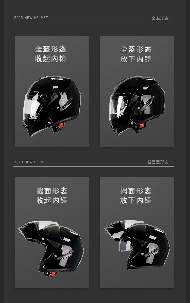 Racing Helmet Full Face Motorcycle Capacete Modular Helmets Casco Moto DOT Certified Safety Modular Flip Helm Helmet Outdoor
