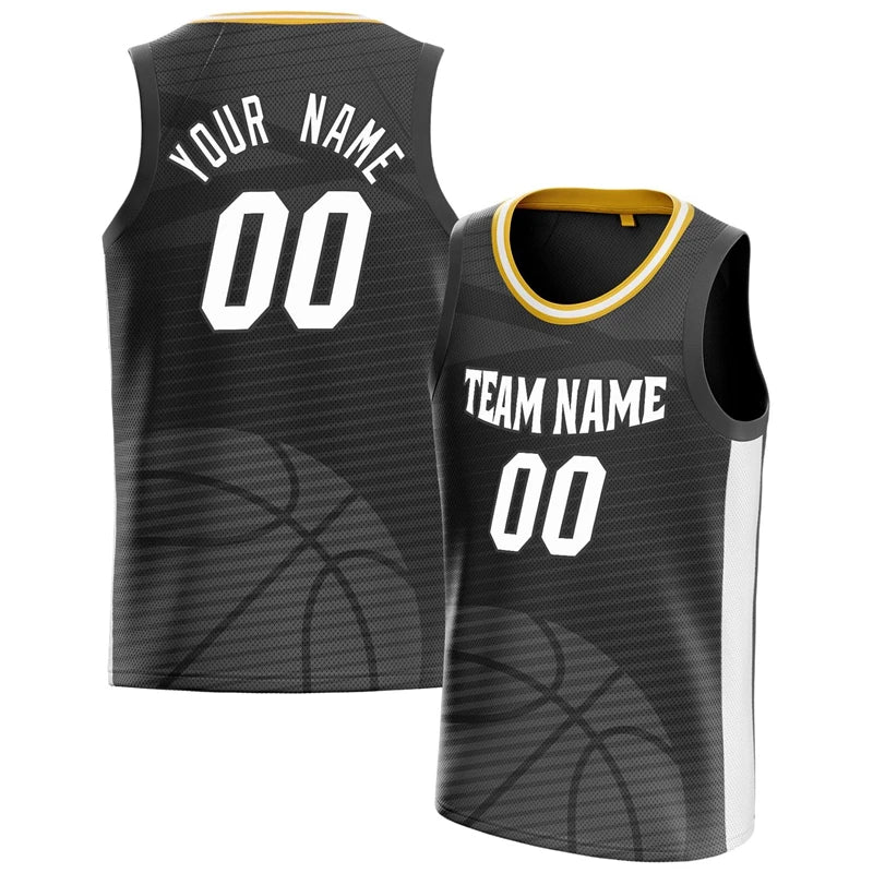 Fashion Black Basketball Tank Tops Summer Trend Custom Name Team Name Men Women Sports Vest Casual Oversized Team Uniforms Tops