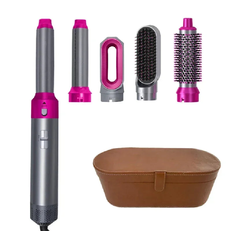 5 in 1 Hair Curler Hot Comb Set Professional Curling Iron Hair Straightener Styling Tool  Airwrap Hair Dryer Household