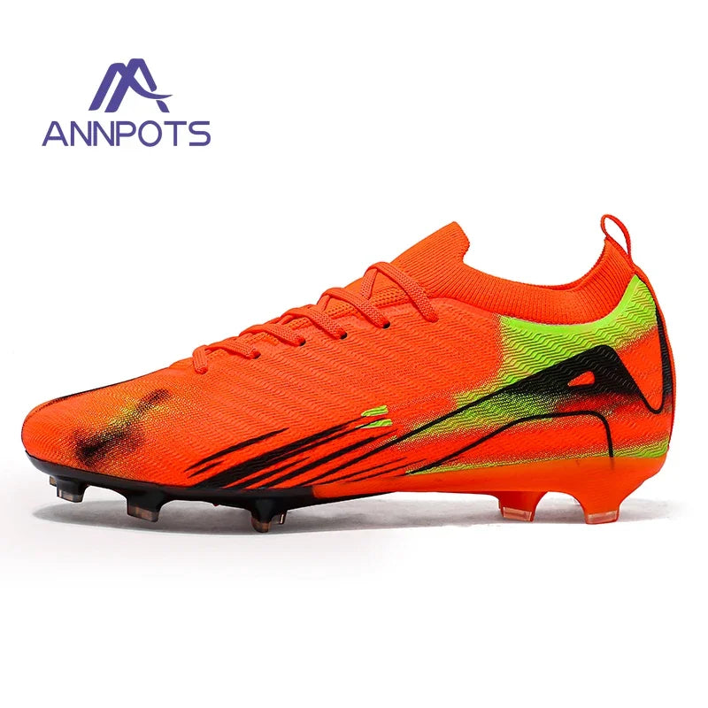 New Men's Soccer Shoes TF/FG Hot Selling Children's Football Boots Outdoor Anti-Slip Training Sneakers Football Shoes for Boys