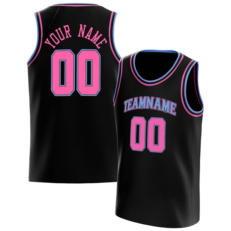 Fashion Black Basketball Tank Tops Summer Trend Custom Name Team Name Men Women Sports Vest Casual Oversized Team Uniforms Tops