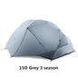FLAME'S CREED 2 People Backpacking Tent Outdoor Camping 4 Season Winter 15D Tent Double Layer Waterproof Hiking Survival