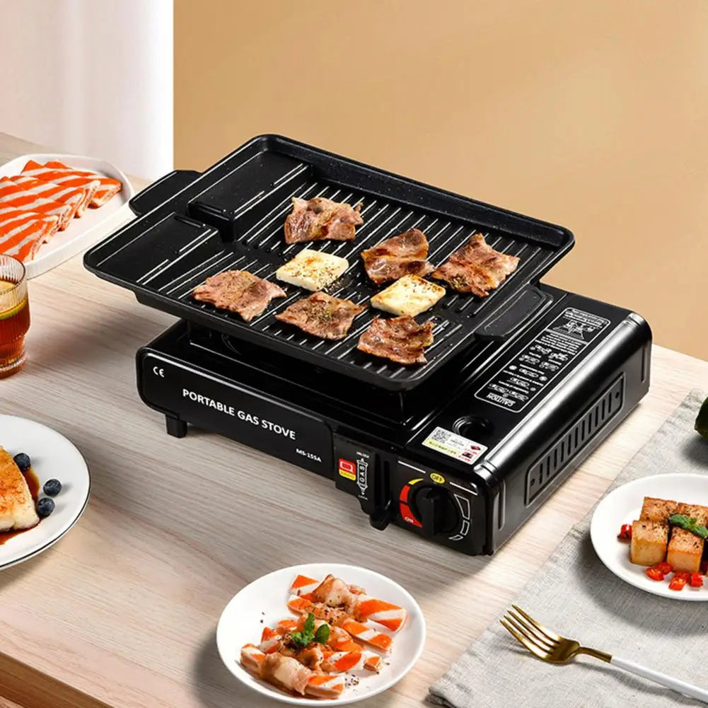 Portable Stove Durable 2900w Butane Gas Burner Stove for Outdoor Camping Bbq Cooking High-temperature Resistant Travel Cooker