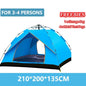 Goture 6-7Person Waterproof Automatic Tent 240*240*150cm Double Layer Camping Tent Outdoor Dome Camping Family Tent Couple Tents