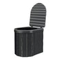 Camping Folding Toilet with Lid Great Load Bearing Travel Toilet Wide Seat Adult Car Potty with Storage Bag And Trash Bags