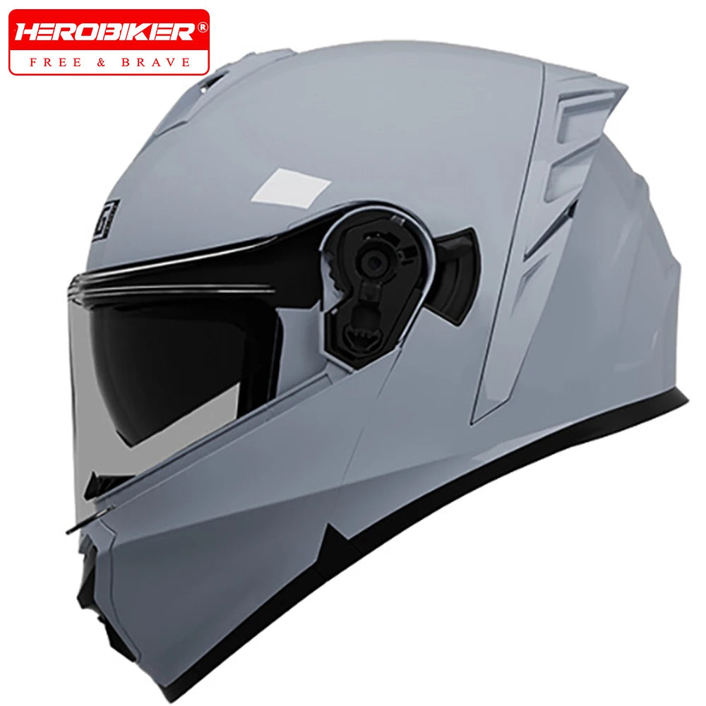 Woman 3/4 Filp Up Helmet New White Motorcycle Helmet Four Seasons Off-road Motocross Full Face Helmets Motorcycle accessories