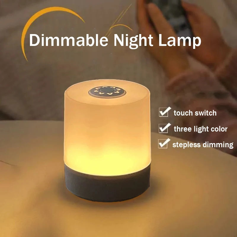 Night Lights for Kids Touch Night Lamp Rechargeable Touch Light With Dimmable Baby Nursery Lamp For Kitchen Bedroom Bedside Room