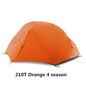 FLAME'S CREED 2 People Backpacking Tent Outdoor Camping 4 Season Winter 15D Tent Double Layer Waterproof Hiking Survival