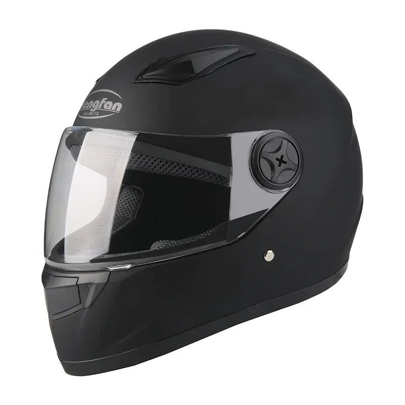 Motorcycle Helmet Adult Full Helmet Large Tail Wing of Locomotive Safety Helmet Men and Women