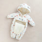 New born Autumn Winter Overall For Children Infant Thicken Clothes Boy Hooded Baby costume little Girls clothing toddler Romper