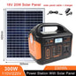 Solar Generator 460Wh Portable Power Station 300W 500WLiFePo4 Batteries 110V 220V Energy Storage Supply LED For Camping RV Trip