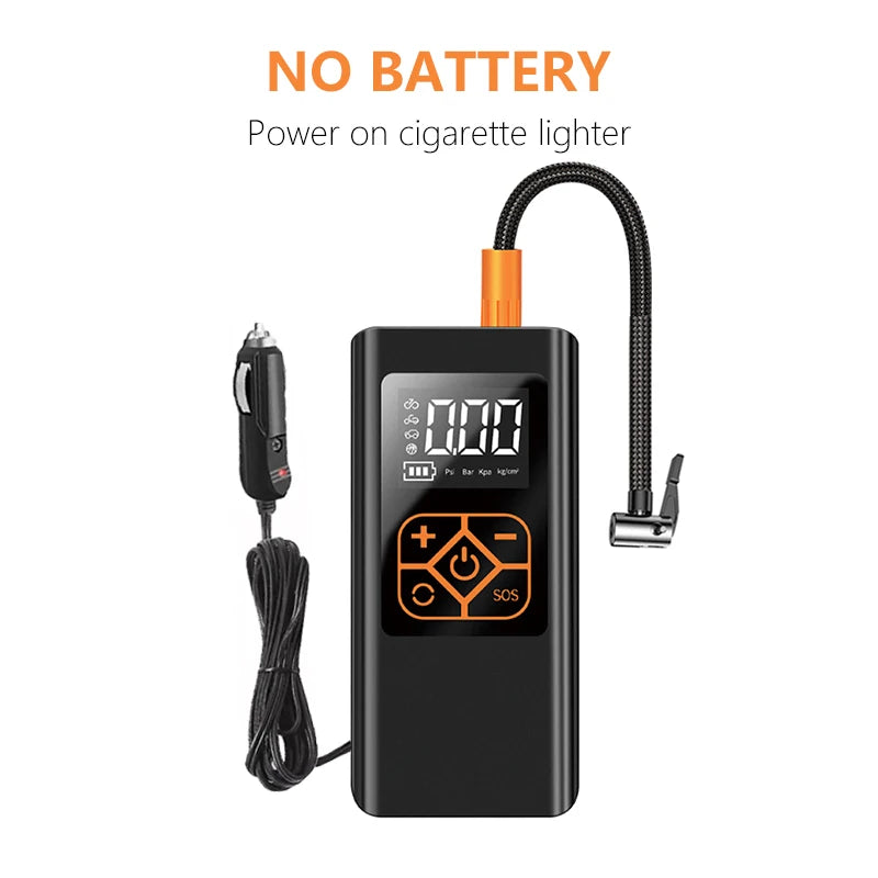 Car Tire Inflator 150psi Air Pump Portable Cordless Air Compressor Electric Air Injector For Motocycle Bicycle Balls Tyre Tools