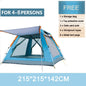 Goture 6-7Person Waterproof Automatic Tent 240*240*150cm Double Layer Camping Tent Outdoor Dome Camping Family Tent Couple Tents