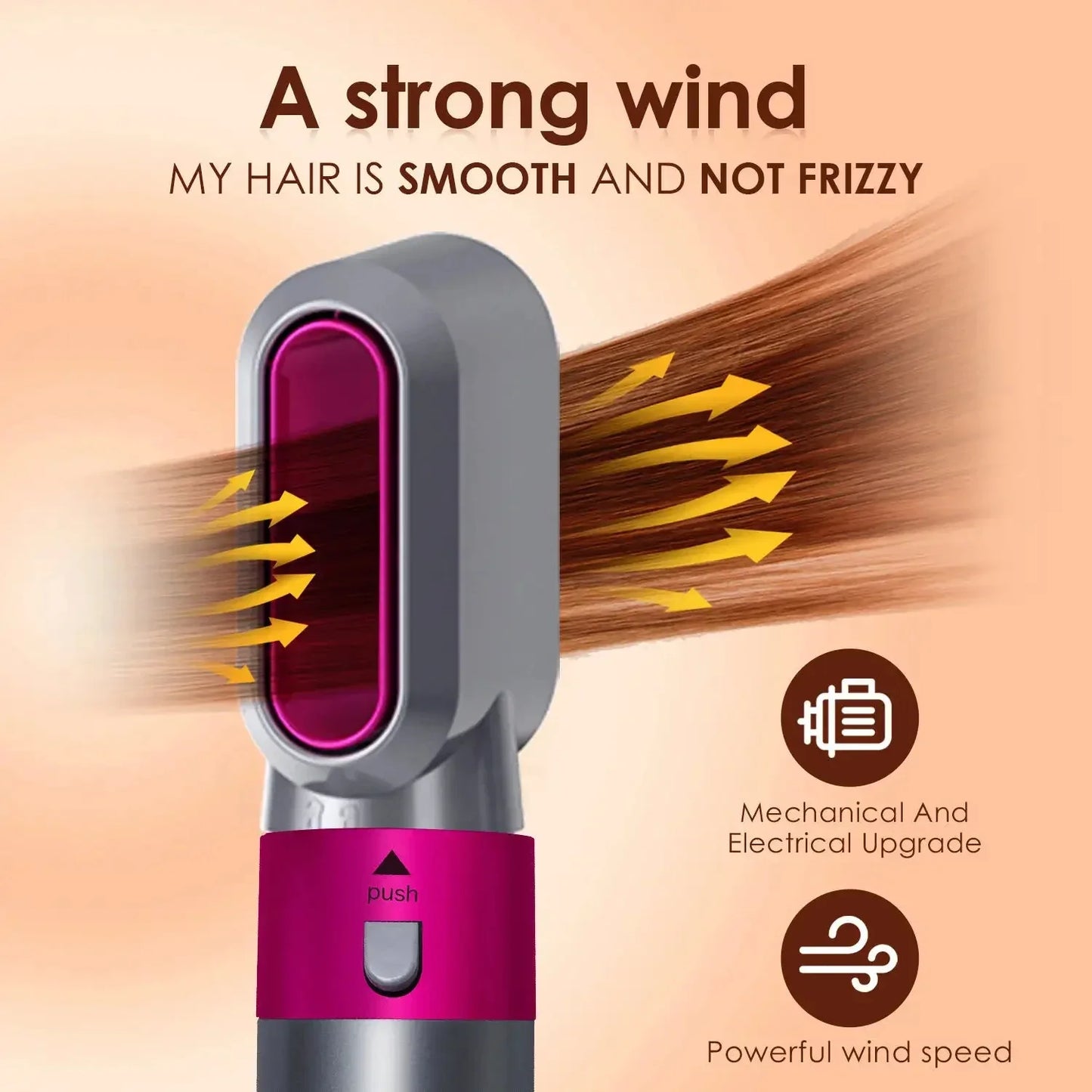 5 in 1 Hair Curler Hot Comb Set Professional Curling Iron Hair Straightener Styling Tool  Airwrap Hair Dryer Household