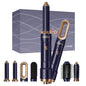 6 In 1 Hair Dryer Brush Electric Blow Dryer Comb Hairdryer Negative Ionic Hair Blower Brush Air Styling Hair Curler Curling Wand