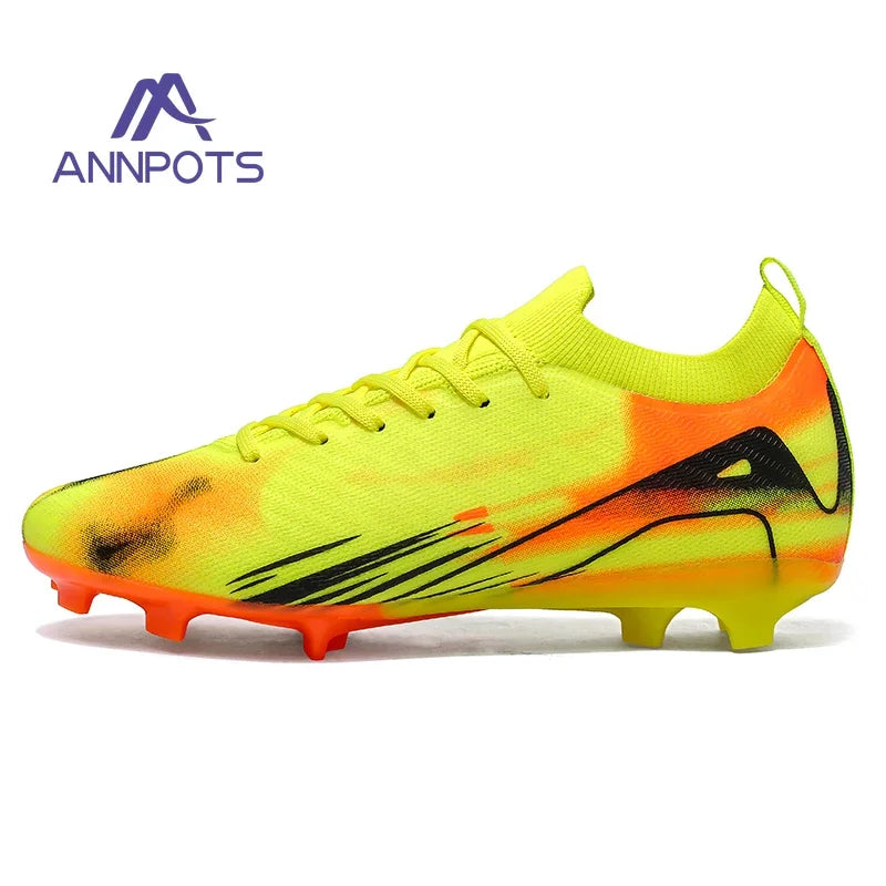 New Men's Soccer Shoes TF/FG Hot Selling Children's Football Boots Outdoor Anti-Slip Training Sneakers Football Shoes for Boys