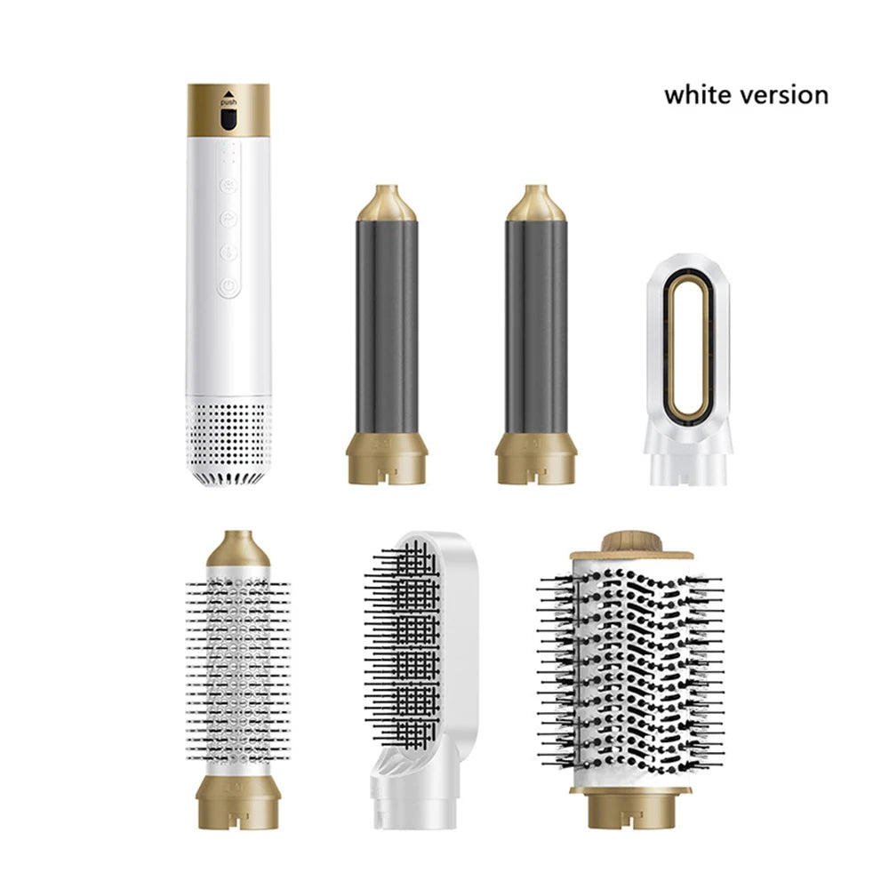 High Speed 110000rpm 6 in 1 Hair Dryer Professional Hair Styler Multi Curling Iron Hair Straightener Hot Air Brush Styling Tools
