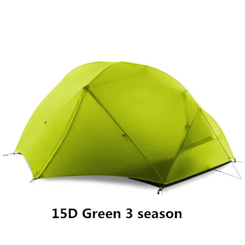 FLAME'S CREED 2 People Backpacking Tent Outdoor Camping 4 Season Winter 15D Tent Double Layer Waterproof Hiking Survival