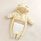 New born Autumn Winter Overall For Children Infant Thicken Clothes Boy Hooded Baby costume little Girls clothing toddler Romper